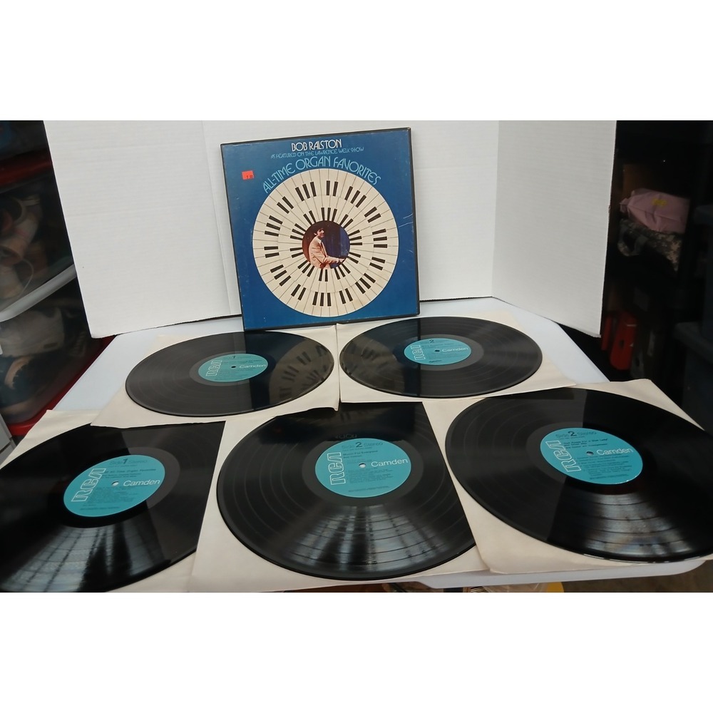 BOB RALSTON The Lawrence Welk Show All Time Organ Favorites 5 LP Vinyl 1970's